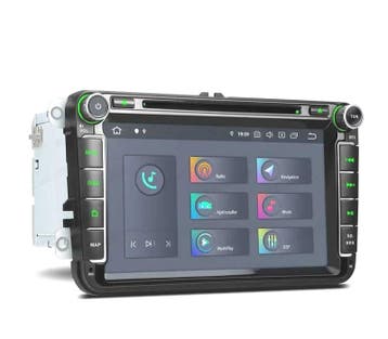 Autoradio Android 10.0 Lcd Táctil 8  vw Pour Seat Y Skoda Ca, Verzenden, Nieuw