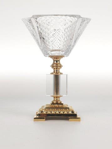 SECOLOVENTESIMO - Gobelet - Laiton doré - Coupe debout en or, Antiek en Kunst
