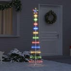 vidaXL LED kerstboom met 230 LED Multikleur 51 x 51 x 190 cm, Verzenden, Nieuw