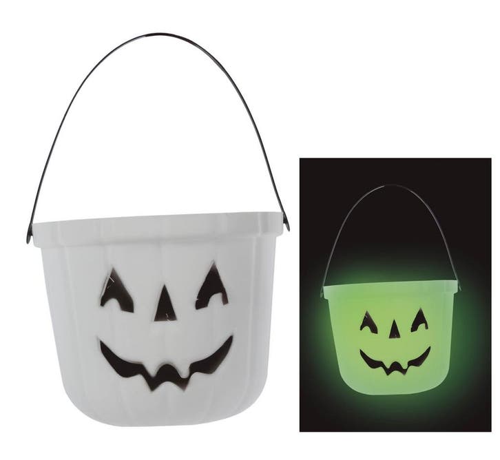 Halloween Pompoen Emmer Glow In The Dark, Hobby en Vrije tijd, Feestartikelen, Nieuw, Verzenden