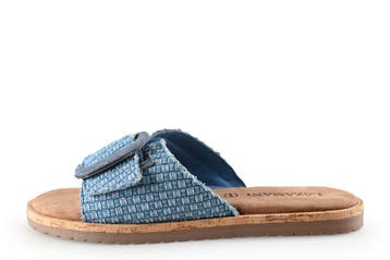 Lazamani Slippers in maat 39 Blauw, Slippers, Lazamani, Zo goed als nieuw, Verzenden