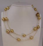 Halsketting - 18 karaat Geel goud, ALGT-gecertificeerd -, Nieuw