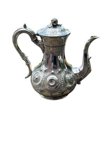 Theepot (4) - Zilver, Verzilverd, Antiek en Kunst