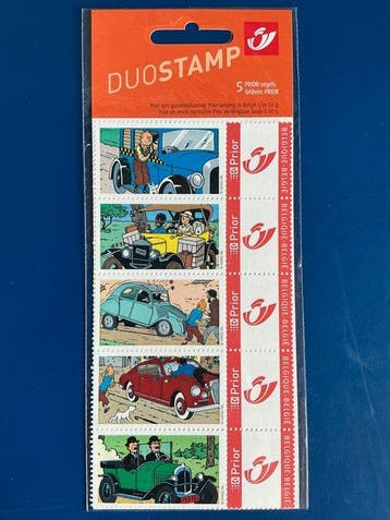 België - Verzameling Kuifje, Gestempeld
