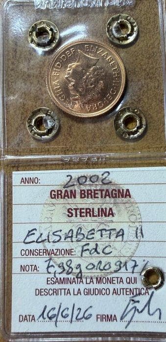 Verenigd Koninkrijk. Sovereign 2002 Elizabeth II, Postzegels en Munten