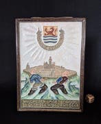 Tegel - Cloisonne serie oorlog - De Porceleyne Fles, Delft -