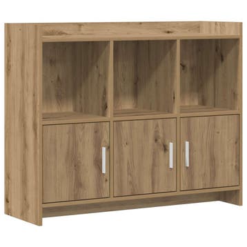vidaXL Dressoir Artisanaal eiken 98,5 x 33 x 80 cm Bewerkt, Verzenden, Nieuw