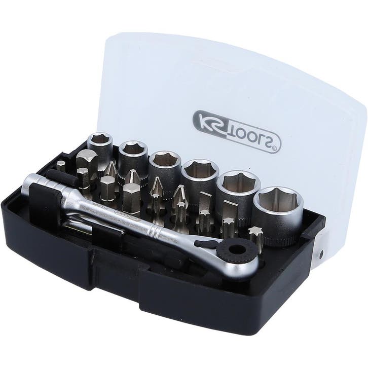 KS Tools 1/4 Ratel Bitset 24-delig, Auto diversen, Autogereedschap, Nieuw, Verzenden