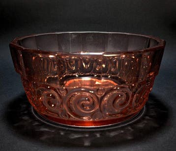 Val Saint Lambert - Serveerschaal - Rosette 1935 - Kristal -
