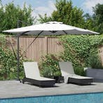 vidaXL Parasol Zand 286 x 284 x 270 cm Aluminium en, Verzenden, Nieuw