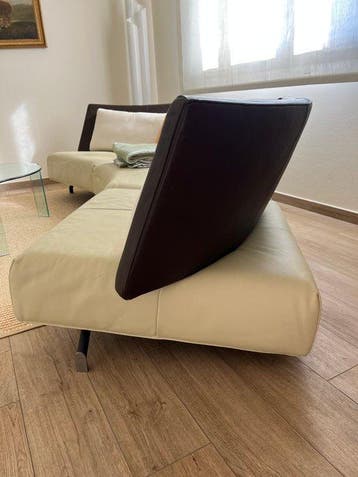 Montis - Sofa - Kalfsleer - Halvcirkelbank i