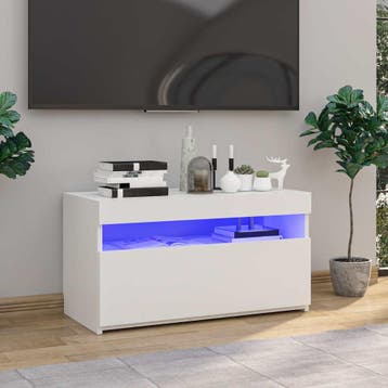 vidaXL Tv-meubel met LED-verlichting 75x35x40 cm hoogglans, Huis en Inrichting, Verzenden, Nieuw