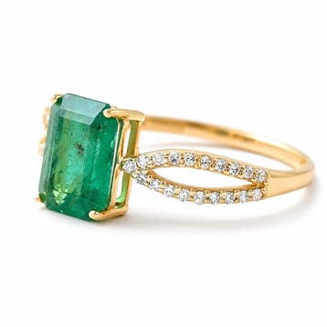 Zonder minimumprijs - Ring - 14 karaat Geel goud - 1.32ct., Nieuw