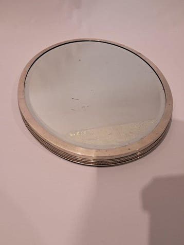 AL de Souza - Plateau de service - Argent, Métal, Verre -