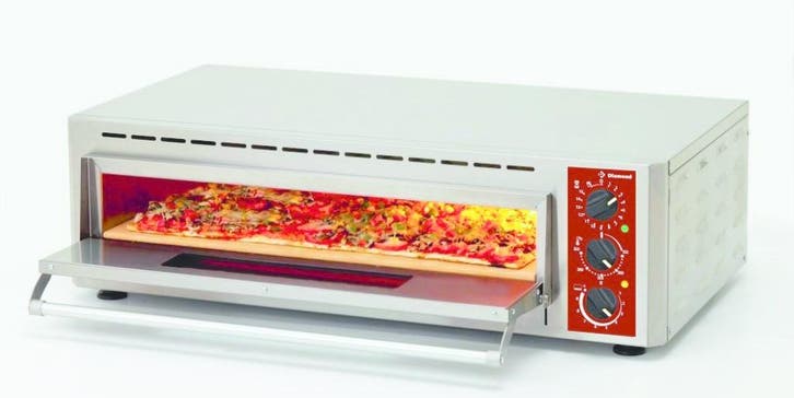 Pizza oven elektrisch | 1x2 33Øcm of platen 600x400mm | Met, Zakelijke goederen, Horeca | Keukenapparatuur, Nieuw in verpakking