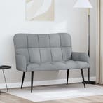 vidaXL Tweedelige Sofa Lichtgrijs 115 x 61 x 87 cm Stof, Huis en Inrichting, Verzenden, Nieuw