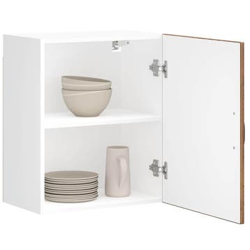 vidaXL Keuken Wandkasten 2 stuks Lucca Oud Hout Gelaagd, Huis en Inrichting, Verzenden, Nieuw