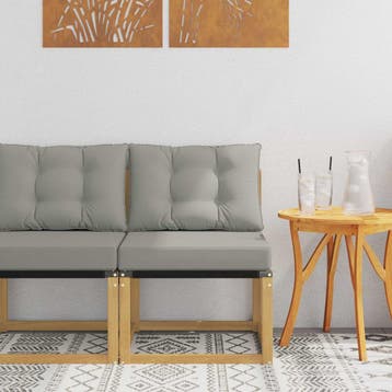 vidaXL Buiten Midden Sofa Massief acaciahout en, Tuin en Terras, Verzenden, Nieuw