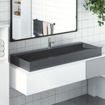vidaXL Wastafel 120x46x11 cm mineraal gegoten/marmer gegoten, Verzenden