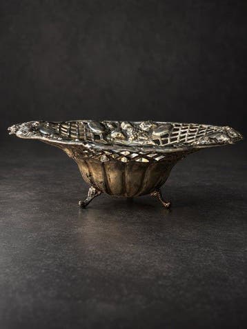 Plateau - Argent égyptien, poinçonné 800, vers 1946/1947 -