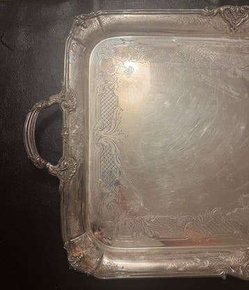 Garrard&Co - Plateau de service - Argent 925 - 1971, Antiek en Kunst
