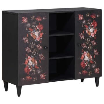 vidaXL Opbergkasten Multikleur 90 x 33,5 x 75 cm Massief, Verzenden