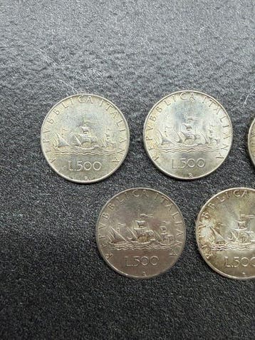Italie, République 500 Lire Caravelle Argento (5 monete)