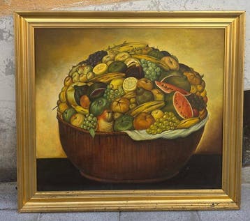 Europese school (XX) - Bodegón de frutas