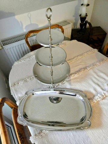 WMF - Elegantes 2-teiliges Servier-Set – Große WMF „Mozart“