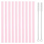 Fako Bijoux - Siliconen Rietjes Pastel XL - 10 Herbruikbare, Verzenden