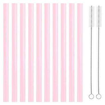 Fako Bijoux - Siliconen Rietjes Pastel XL - 10 Herbruikbare, Verzenden