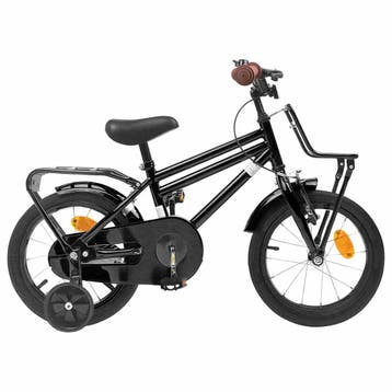 vidaXL Kinderfiets 14 Inch voor 3-5 jaar oud Zwart, Verzenden