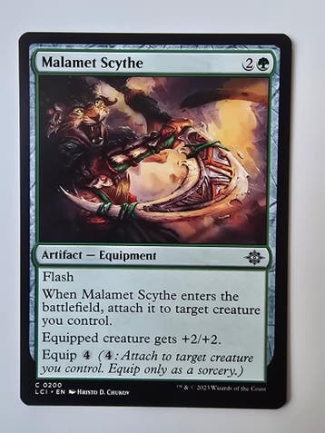 MALAMET SCYTHE (LCI) (C 0200) (MTG) (TRADING CARD)