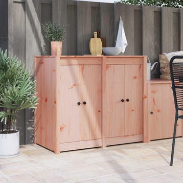 vidaXL Keuken deur MEPPEL 2 st Bruin 50 x 9 x 82 cm massief, Verzenden, Nieuw