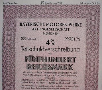 Duitsland. BMW Bayerische Motorenwerke 500 RM Bond Munich