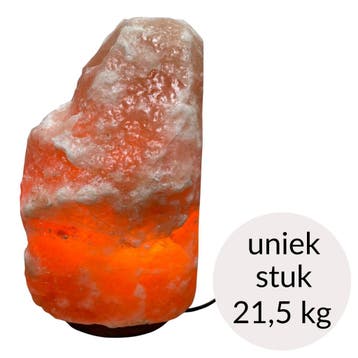Himalaya Zoutlamp roze kleur, 21,5 kg – uniek stuk (incl., Ophalen of Verzenden