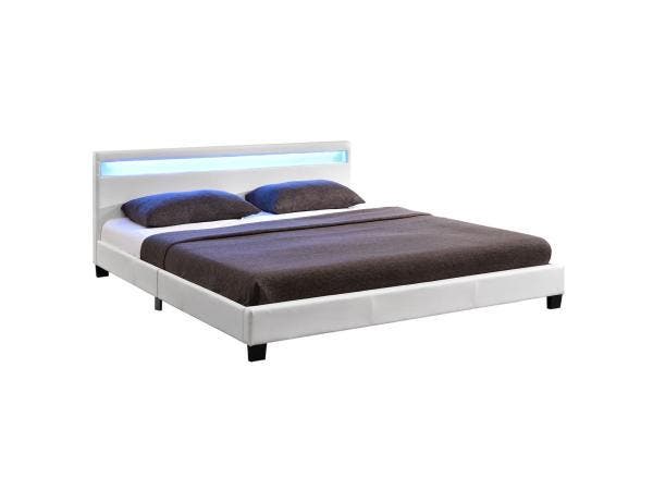 Veiling - Gestoffeerd bed Paris - 140 x 200 cm - Wit, Huis en Inrichting, Slaapkamer | Bedden, Nieuw