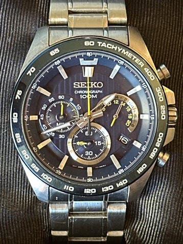 Seiko - cronograph sport 100M Blu “Race Style” uomo - Zonder