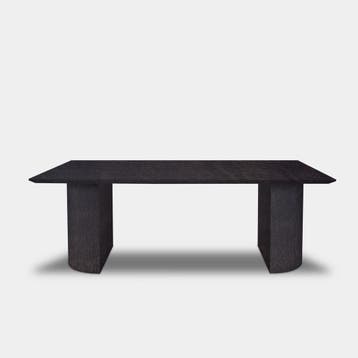 Tafel Rechthoekig Eikenhout  Half Rond, Huis en Inrichting, Tafels | Eettafels, Nieuw