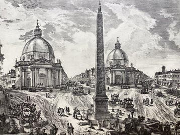 Giovanni Battista Piranesi (1720-1778) - View of the Piazza