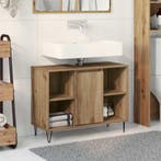 vidaXL Badkamerkast Artisan Eiken 80 x 33 x 60 cm Bewerkt, Huis en Inrichting, Verzenden, Nieuw