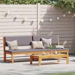 vidaXL Ligstoel Olie Natuurlijk 200 x 57 x 75cm Massief, Verzenden, Nieuw