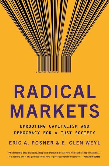 Radical Markets 9780691196060 Eric A. Posner, Verzenden, Zo goed als nieuw, Eric A. Posner