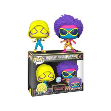 Funko Pop  SpiderMan    SpiderGwen &amp; SpiderWoman Blacklight, Verzamelen, Verzenden, Nieuw