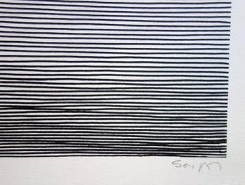 Michel Seuphor (1901-1999) - Formes et lune en reflet