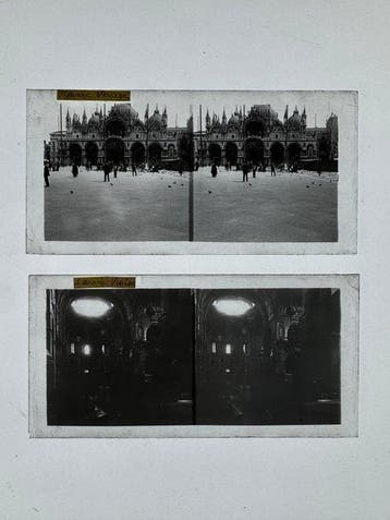Anonymous amateur - 16 Original Glass Stereoviews — Italy