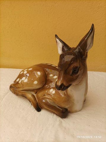 Rosenthal - Beeldje - Cerbiatto sdraiato - Porselein