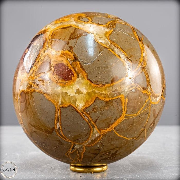 Natuurlijke Simbirzit-bal – uitzonderlijke topkwaliteit uit, Verzamelen, Mineralen en Fossielen