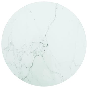 vidaXL Tafelblad Ø40x0,8 cm gehard glas met marmeren design, Huis en Inrichting, Tafelonderdelen, Verzenden, Nieuw