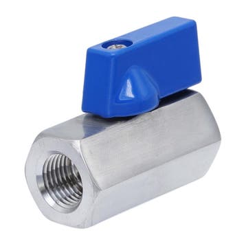 G 1 F/F Vanne À Bille Mini En Acier Inoxydable 69 Bar PTFE, Verzenden, Nieuw